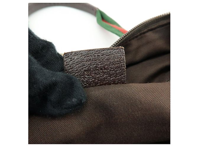 Borsa Tote e Borsa a Mano GUCCI Sherry GG Canvas Leather Brown 131228 - vista 24