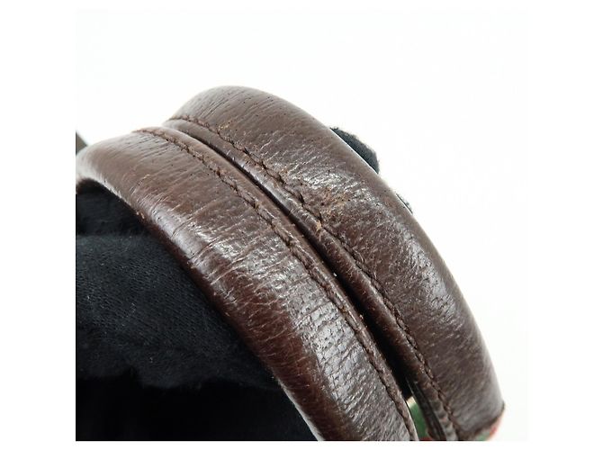Borsa Tote e Borsa a Mano GUCCI Sherry GG Canvas Leather Brown 131228 - vista 7
