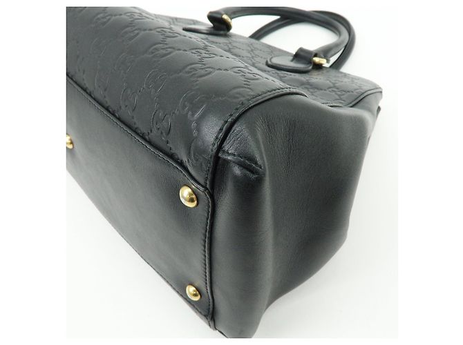 Borsa 2Way GUCCI Guccissima in pelle Borsa a mano e a tracolla Nera 453704 - vista 13