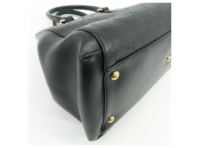 Borsa 2Way GUCCI Guccissima in pelle Borsa a mano e a tracolla Nera 453704 - vista 14
