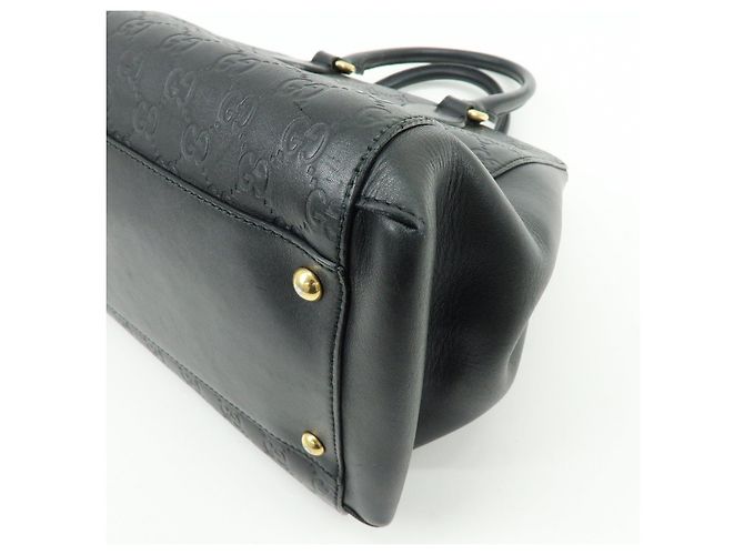 Borsa 2Way GUCCI Guccissima in pelle Borsa a mano e a tracolla Nera 453704 - vista 15