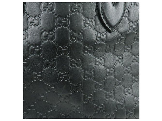 Borsa 2Way GUCCI Guccissima in pelle Borsa a mano e a tracolla Nera 453704 - vista 16