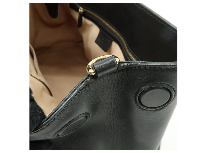 Borsa 2Way GUCCI Guccissima in pelle Borsa a mano e a tracolla Nera 453704 - vista 18