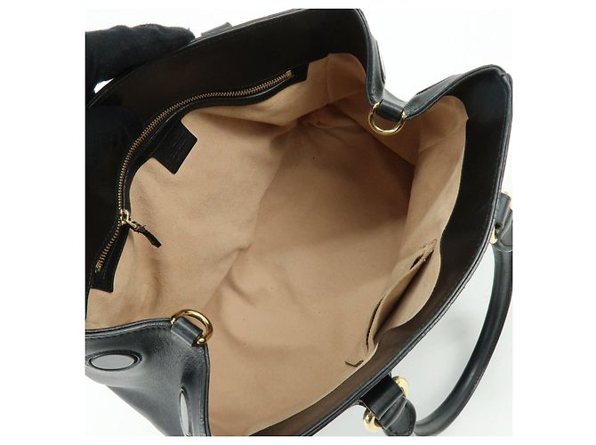 Borsa 2Way GUCCI Guccissima in pelle Borsa a mano e a tracolla Nera 453704 - vista 19