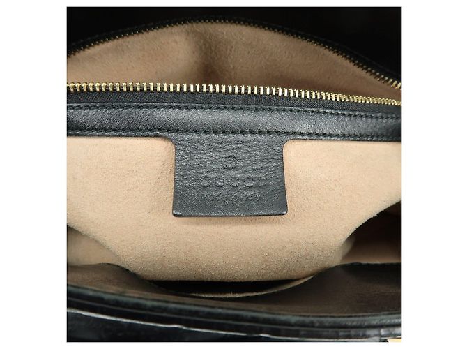 Borsa 2Way GUCCI Guccissima in pelle Borsa a mano e a tracolla Nera 453704 - vista 23