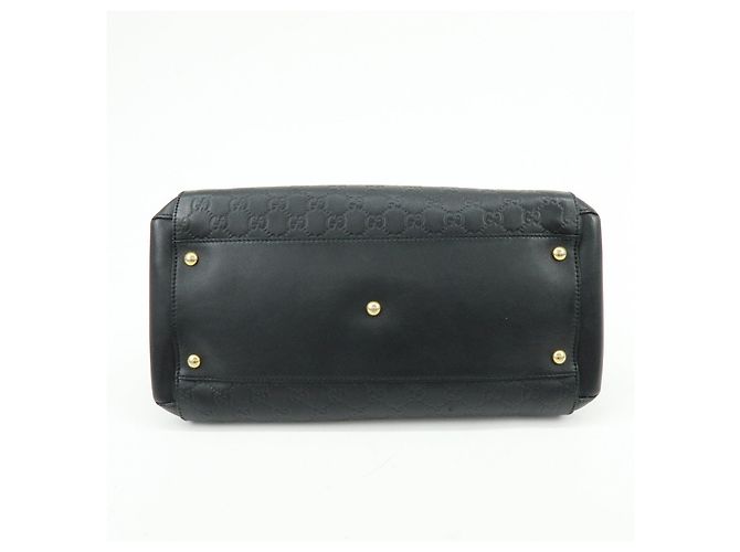 Borsa 2Way GUCCI Guccissima in pelle Borsa a mano e a tracolla Nera 453704 - vista 5