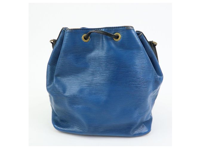 Borsa a tracolla Louis Vuitton Epi Petit Noe Bi-color Noir Blue Ｍ44152 - vista 2