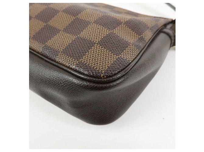 Louis Vuitton Damier Trousse Makeup Accessory Pouch Brown N51982 - vista 11