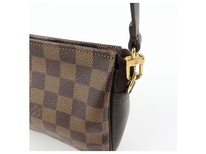 Louis Vuitton Damier Trousse Makeup Accessory Pouch Brown N51982 - vista 15