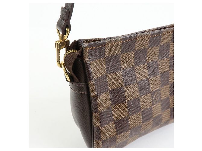 Louis Vuitton Damier Trousse Makeup Accessory Pouch Brown N51982 - vista 16