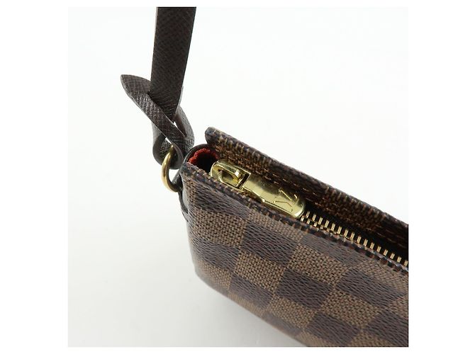 Louis Vuitton Damier Trousse Makeup Accessory Pouch Brown N51982 - vista 18