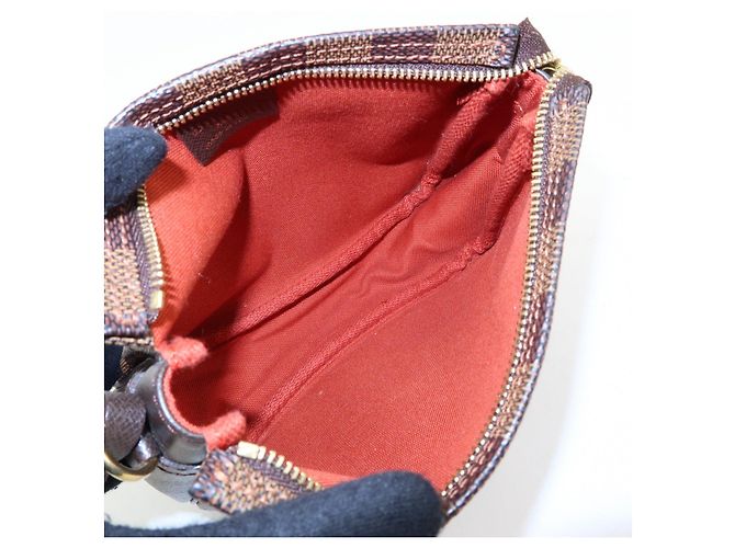 Louis Vuitton Damier Trousse Makeup Accessory Pouch Brown N51982 - vista 21