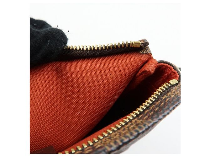 Louis Vuitton Damier Trousse Makeup Accessory Pouch Brown N51982 - vista 22