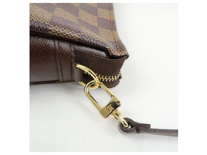 Louis Vuitton Damier Trousse Makeup Accessory Pouch Brown N51982 - vista 10