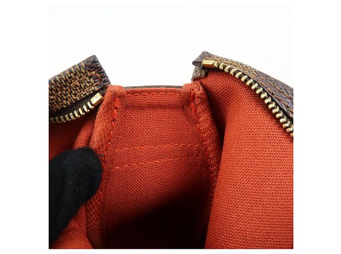 Louis Vuitton Damier Trousse Makeup Accessory Pouch Brown N51982 - vista 22