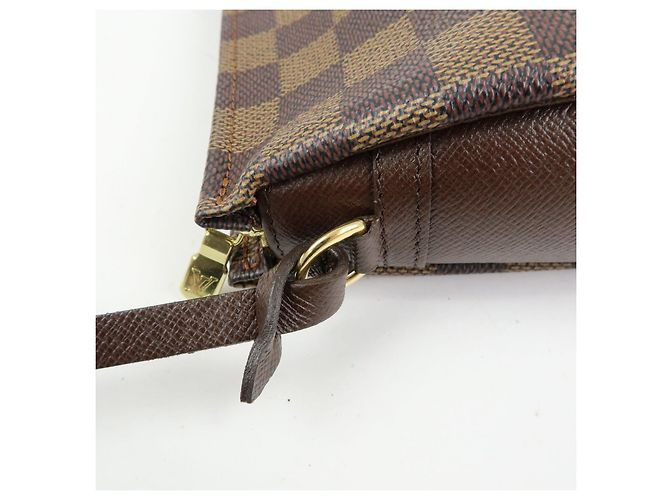 Louis Vuitton Damier Trousse Makeup Accessory Pouch Brown N51982 - vista 9
