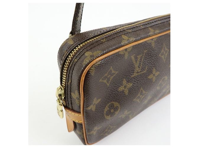Borsa Louis Vuitton Monogram Pochette Marly Bandouliere Brown M51828 - vista 17