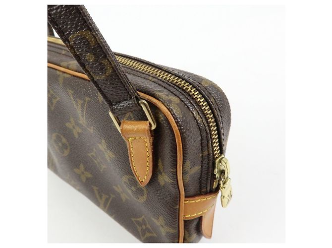 Borsa Louis Vuitton Monogram Pochette Marly Bandouliere Brown M51828 - vista 19