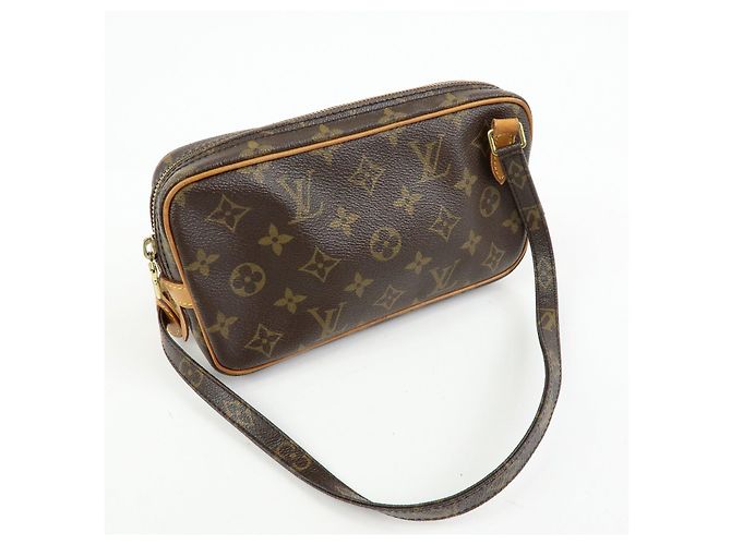Borsa Louis Vuitton Monogram Pochette Marly Bandouliere Brown M51828 - vista 4