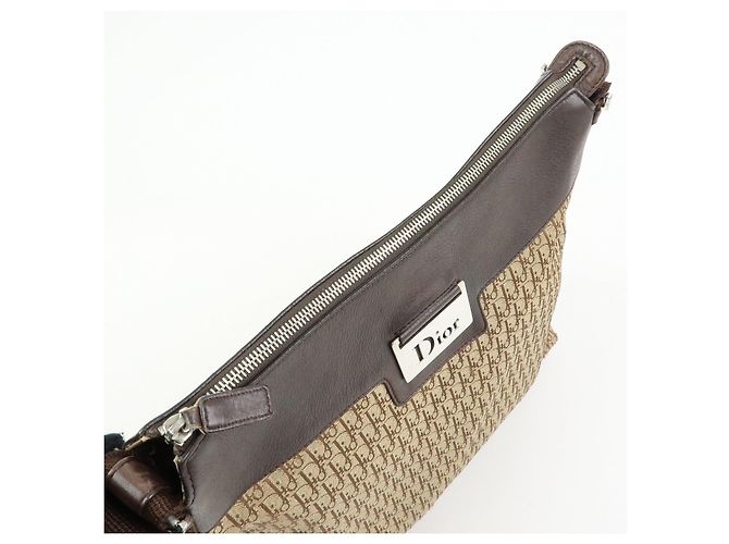 Borsa a tracolla Christian Dior Street Chic Trotter Canvas Leather - vista 19