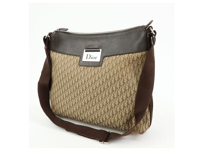 Borsa a tracolla Christian Dior Street Chic Trotter Canvas Leather - vista 3