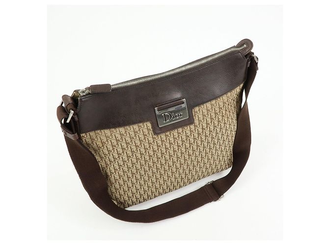 Borsa a tracolla Christian Dior Street Chic Trotter Canvas Leather - vista 4