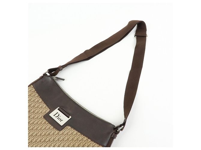 Borsa a tracolla Christian Dior Street Chic Trotter Canvas Leather - vista 6