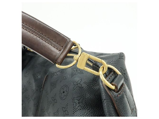 Louis Vuitton Monogram Mahina Selene MM 2Way Hand Bag Noir M93987 - vista 10