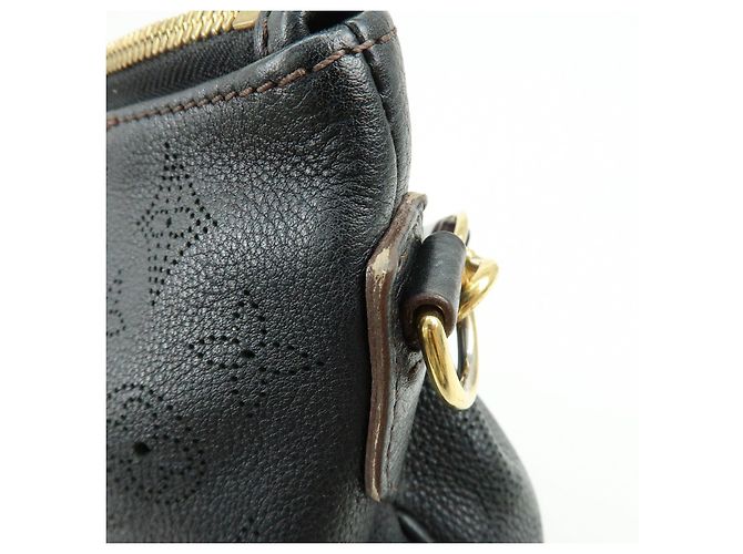 Louis Vuitton Monogram Mahina Selene MM 2Way Hand Bag Noir M93987 - vista 17