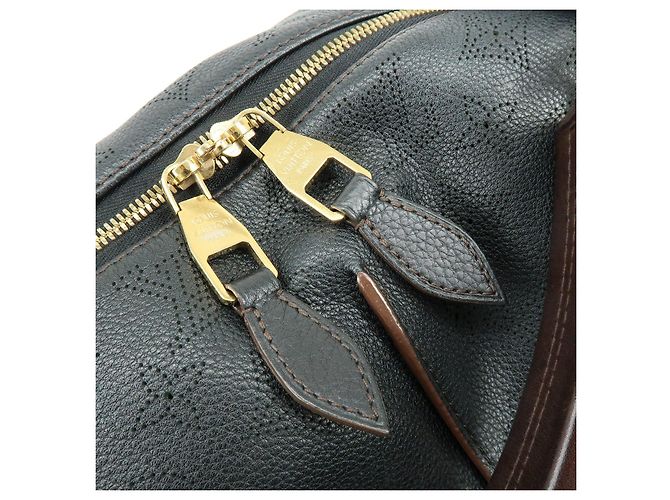 Louis Vuitton Monogram Mahina Selene MM 2Way Hand Bag Noir M93987 - vista 19