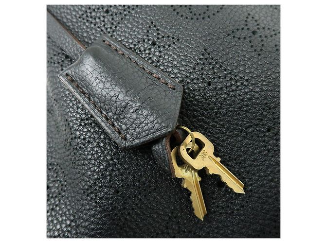Louis Vuitton Monogram Mahina Selene MM 2Way Hand Bag Noir M93987 - vista 20