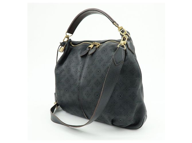Louis Vuitton Monogram Mahina Selene MM 2Way Hand Bag Noir M93987 - vista 3