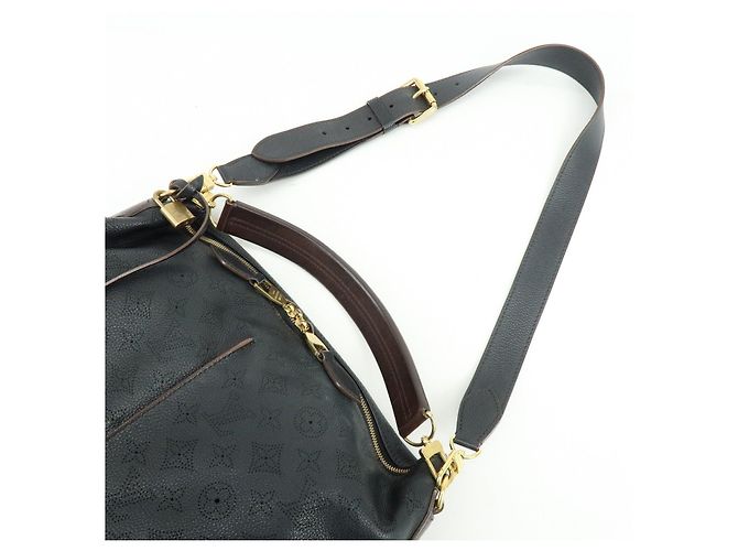 Louis Vuitton Monogram Mahina Selene MM 2Way Hand Bag Noir M93987 - vista 6