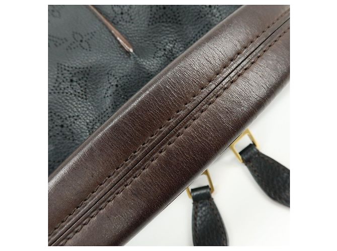 Louis Vuitton Monogram Mahina Selene MM 2Way Hand Bag Noir M93987 - vista 9