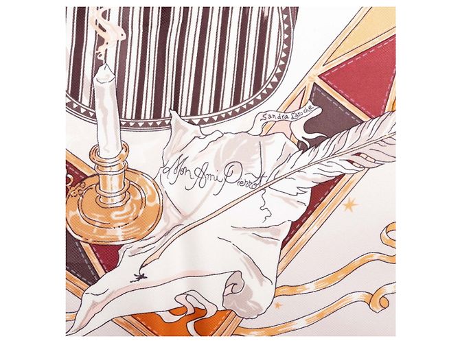 Hermès Foulard Hermes Carre 90 Mon Ami Pierrot - vista 5