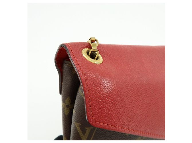 Borsa a mano Louis Vuitton Monogram Pallas Chain Brown Red M41201 - vista 11