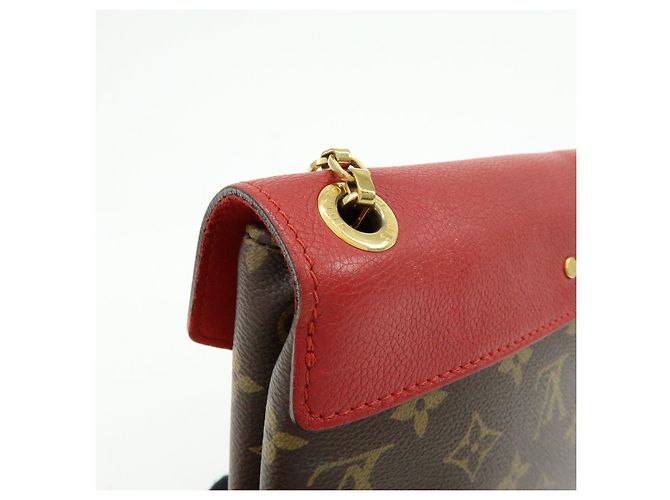 Borsa a mano Louis Vuitton Monogram Pallas Chain Brown Red M41201 - vista 13