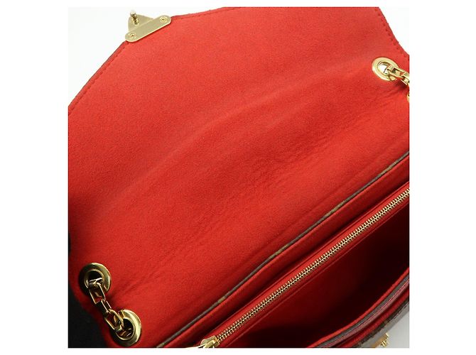 Borsa a mano Louis Vuitton Monogram Pallas Chain Brown Red M41201 - vista 18