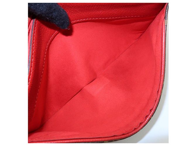 Borsa a mano Louis Vuitton Monogram Pallas Chain Brown Red M41201 - vista 21