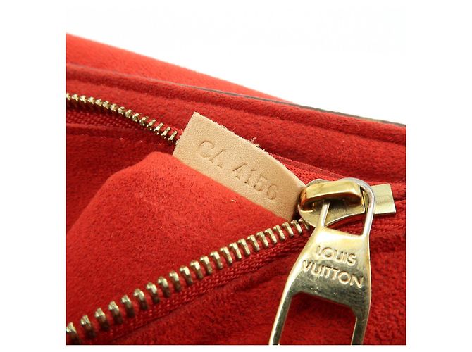 Borsa a mano Louis Vuitton Monogram Pallas Chain Brown Red M41201 - vista 24