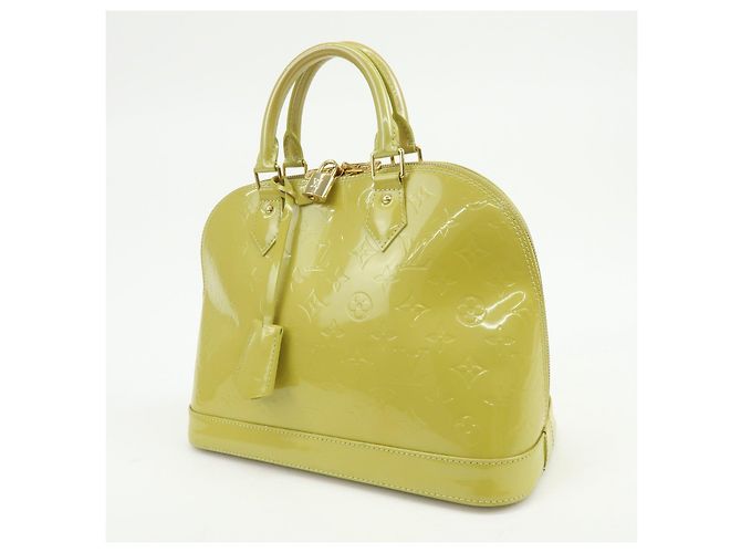 Louis Vuitton Monogram Vernis Alma PM Hand Bag Vert Impression M91615 - vista 3