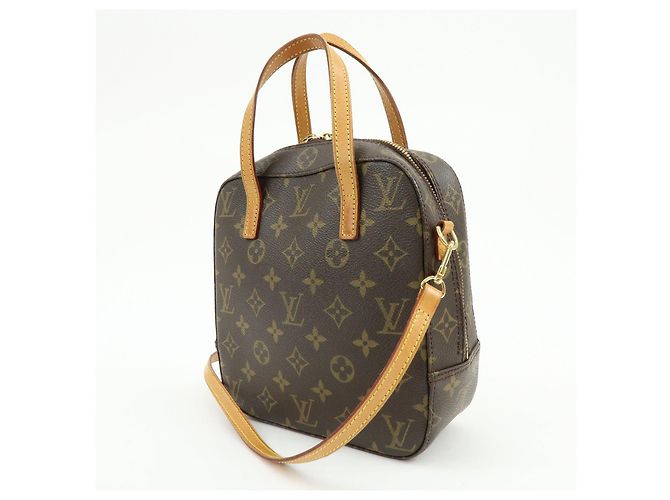 Louis Vuitton Monogram Spontini 2Way Shoulder Bag Hand Bag Brown M47500 - vista 3