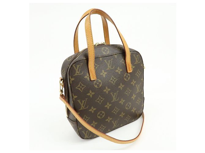 Louis Vuitton Monogram Spontini 2Way Shoulder Bag Hand Bag Brown M47500 - vista 4