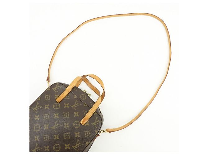 Louis Vuitton Monogram Spontini 2Way Shoulder Bag Hand Bag Brown M47500 - vista 5