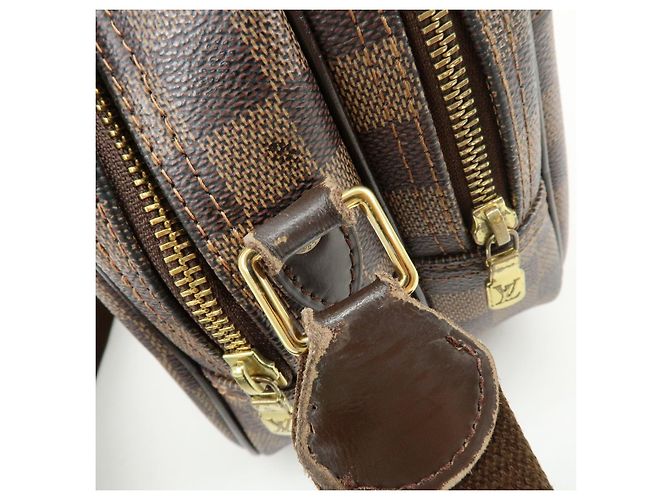 Louis Vuitton Damier Ebene Reporter PM SPO Borsa a Tracolla Marrone M45253 - vista 10