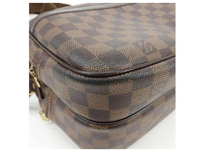 Louis Vuitton Damier Ebene Reporter PM SPO Borsa a Tracolla Marrone M45253 - vista 13