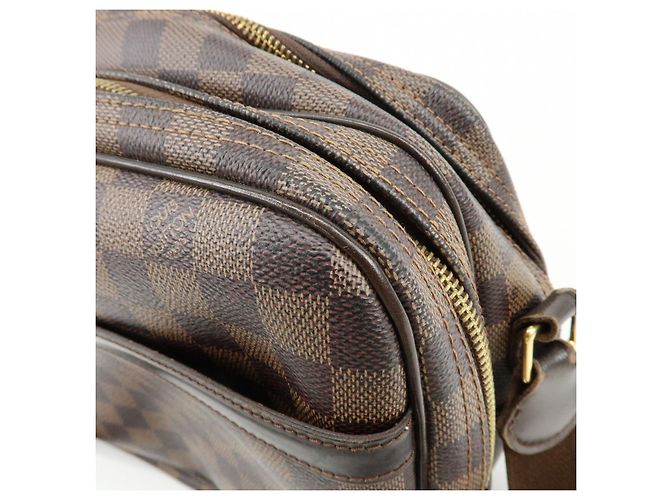 Louis Vuitton Damier Ebene Reporter PM SPO Borsa a Tracolla Marrone M45253 - vista 16