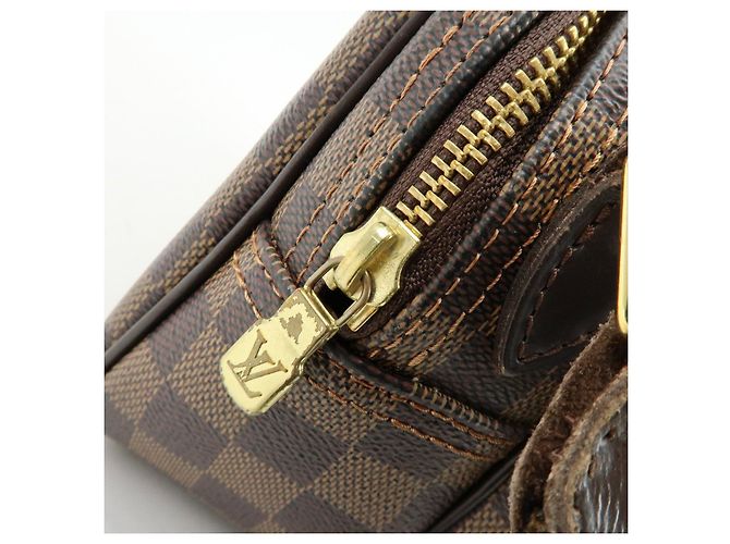 Louis Vuitton Damier Ebene Reporter PM SPO Borsa a Tracolla Marrone M45253 - vista 18