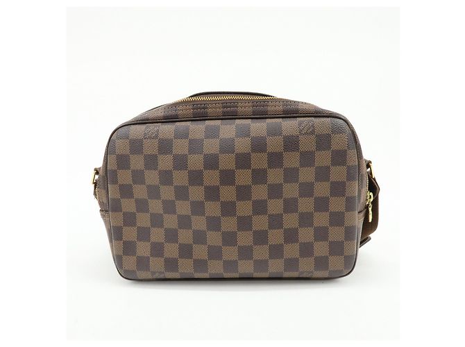 Louis Vuitton Damier Ebene Reporter PM SPO Borsa a Tracolla Marrone M45253 - vista 2