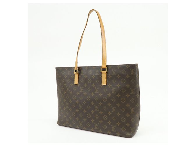Louis Vuitton Monogram Luco Tote Bag Shoulder Bag Brown M51155 - vista 3